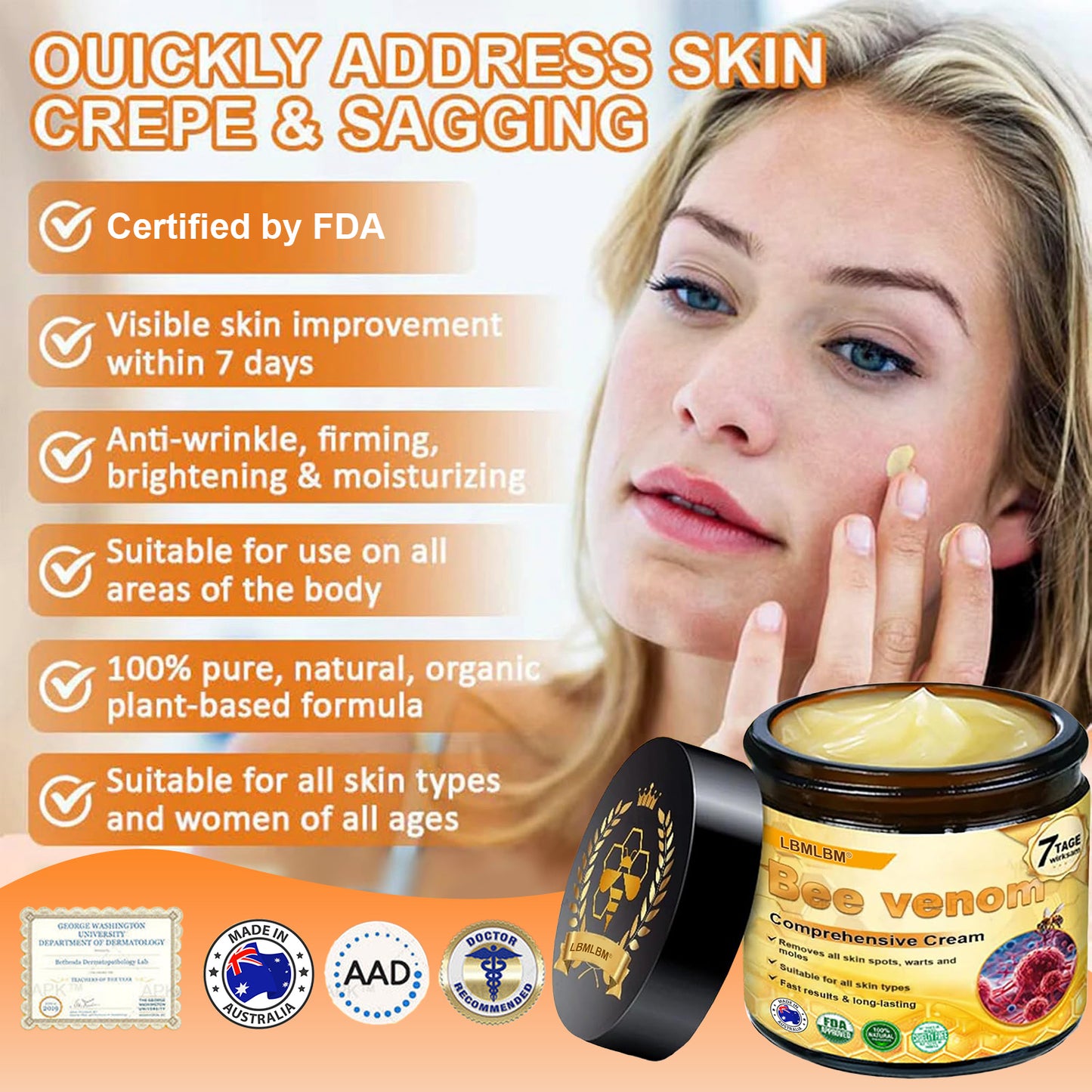 Made and Shipped from AU ✨ LBMLBM® Bee venom Comprehensive Cream 🔥 LAST DAY 80% OFF 💎💎